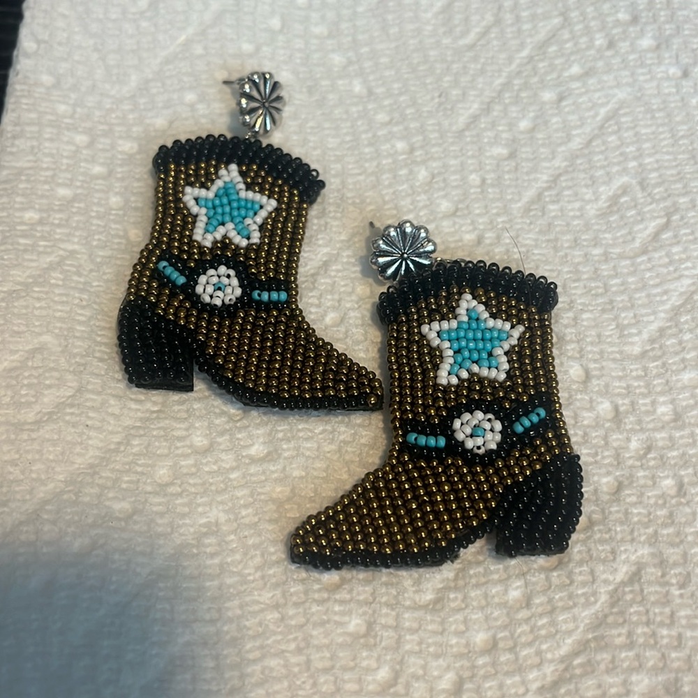 Cowgirl Boot Earrings